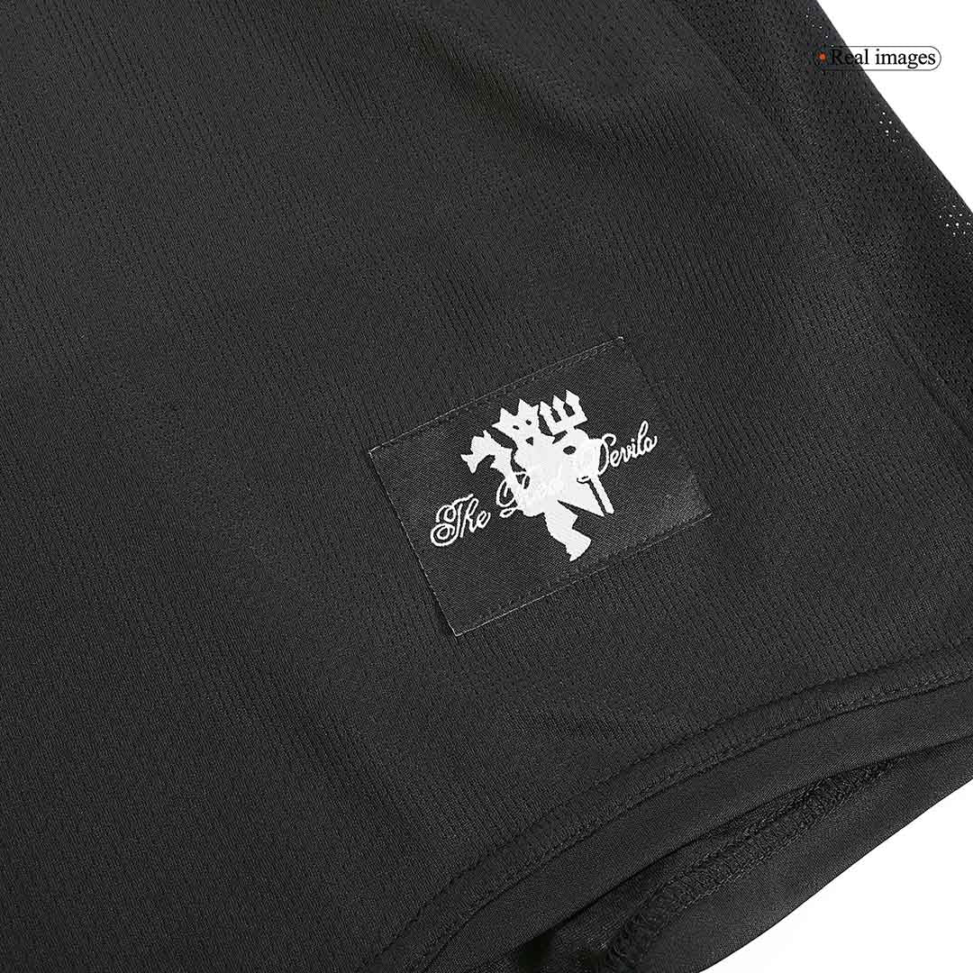 SCHOLES #18 Manchester United Bortatröja 2007/08 Retro Tröja
 Svart