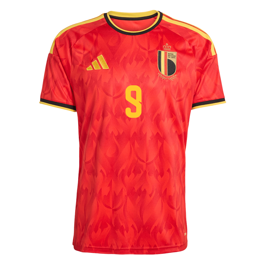 Belgien Tröja LUKAKU #9 2026 Hemma Röd