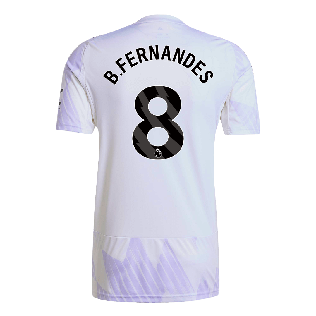 Manchester United Tröja B.FERNANDES #8 2025/26 Borta Vit