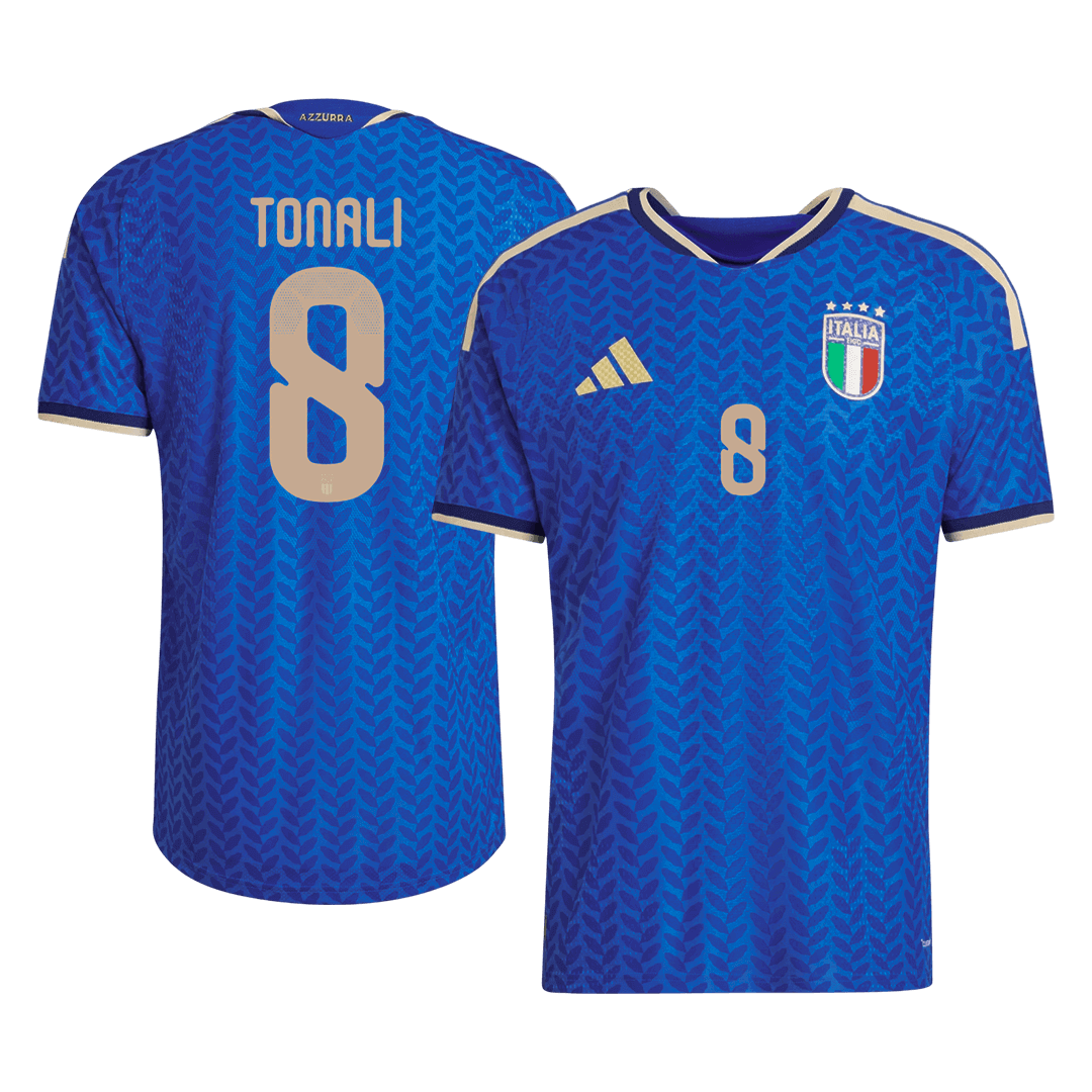 Italien Tröja TONALI #8 2026 Hemma Autentisk Blå