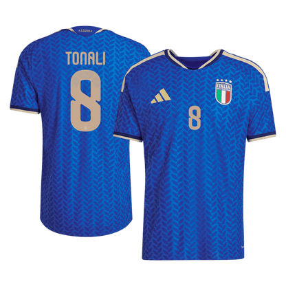 Italien Tröja TONALI #8 2026 Hemma Autentisk Blå