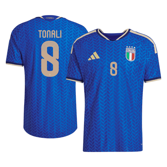 Italien Tröja TONALI #8 2026 Hemma Autentisk Blå