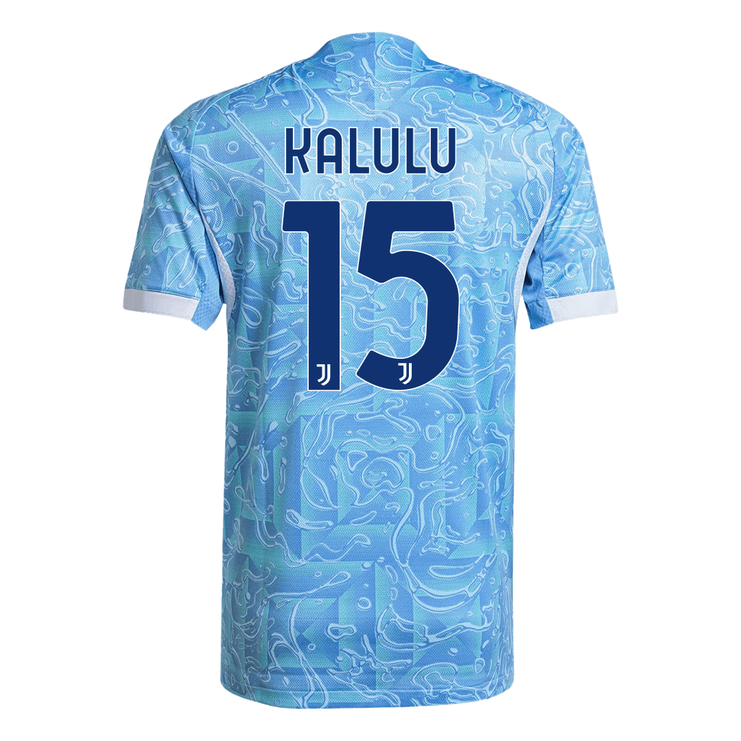 Juventus Tröja KALULU #15 2025/26 Borta Blå-7