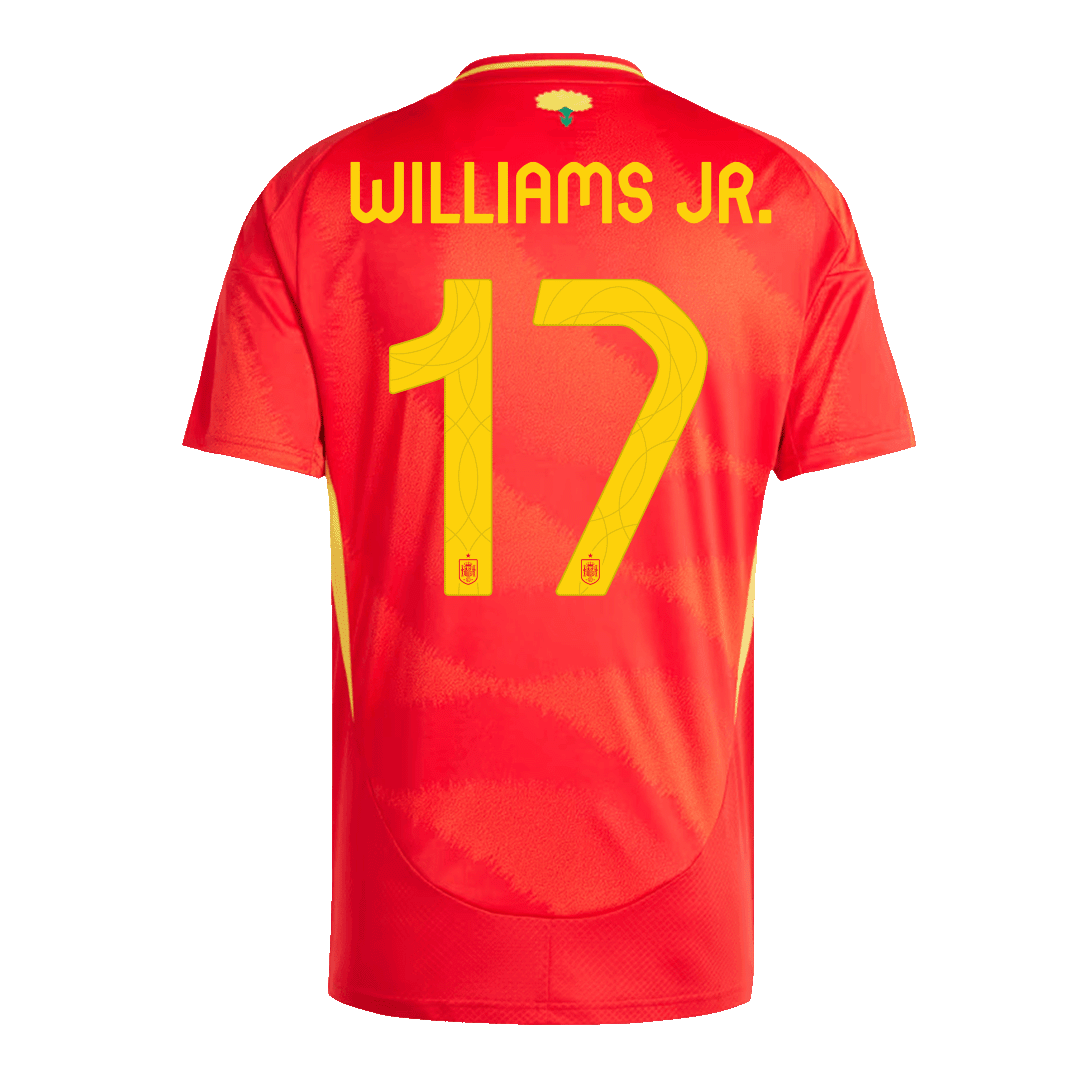 Spanien Tröja WILLIAMS JR. #17 Euro 2024 Hemma Röd