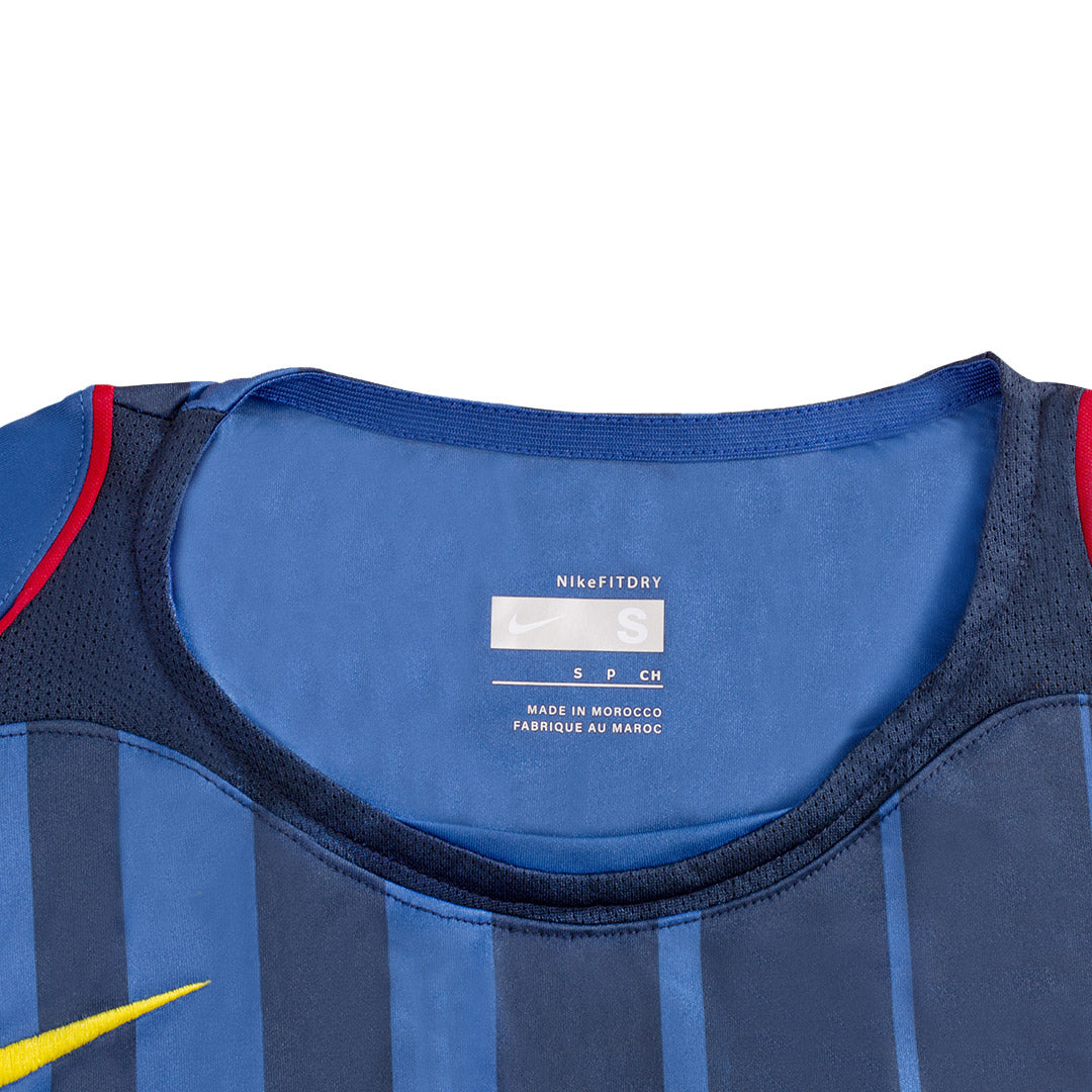 XAVI #6 Barcelona Bortatröja 2004/05 Retro Tröja
 Blå