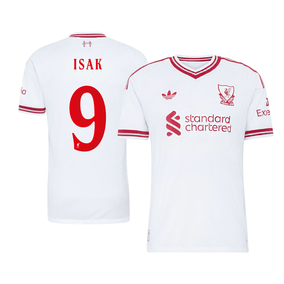 Liverpool Tröja ISAK #9 2026/27 Borta Autentisk Vit - UCL