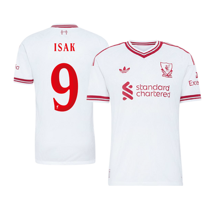 Liverpool Tröja ISAK #9 2026/27 Borta Autentisk Vit - UCL