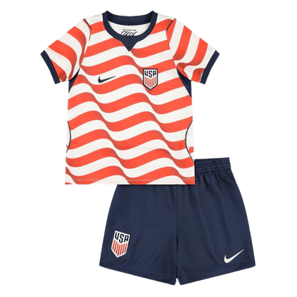 USA Tröja 2026 Hemma Röd & Vit Barn