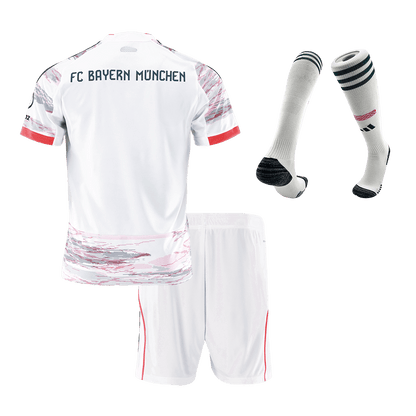 Bayern Munich Tröja 2025/26 Bortaställ Vit Barn-16