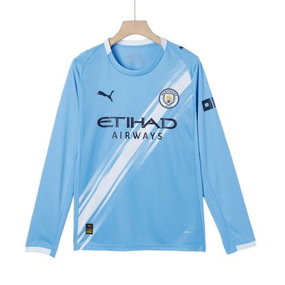 Manchester City Tröja 2025/26 Hemma Långärmad Blå-11
