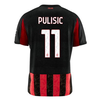PULISIC #11 AC Milan Tröja 2025/26 Hemma Premium Röd & Svart-10