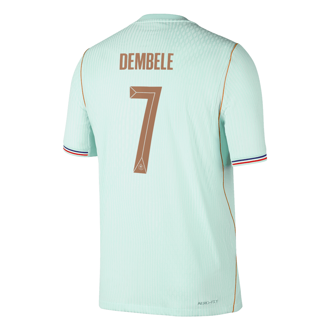 Frankrike Tröja DEMBELE #7 2026 Borta Autentisk Grön