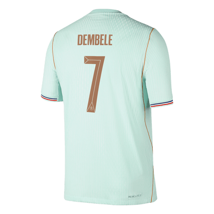 Frankrike Tröja DEMBELE #7 2026 Borta Autentisk Grön-9