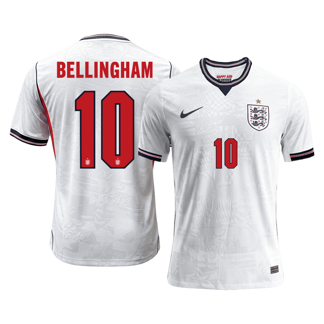 England Tröja BELLINGHAM #10 2026 Hemma Autentisk Vit