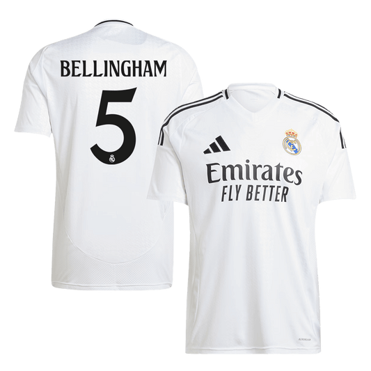 Real Madrid Tröja BELLINGHAM #5 2024/25 Hemma Vit