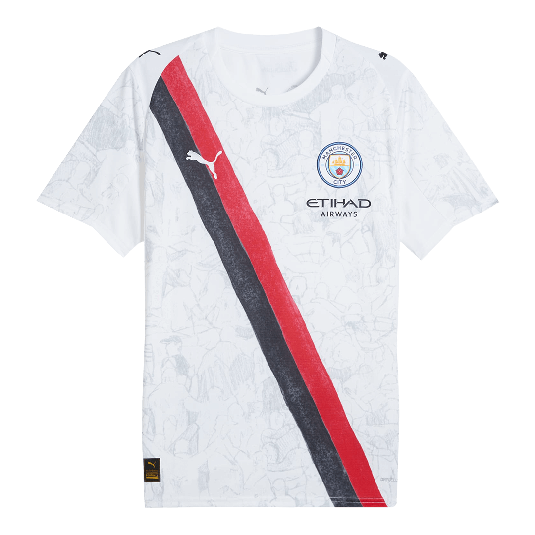 Manchester City Tröja MARMOUSH #7 2025/26 Vit-3