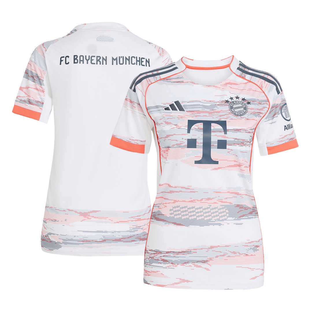 Bayern Munich Tröja 2025/26 Borta Vit Dam-11