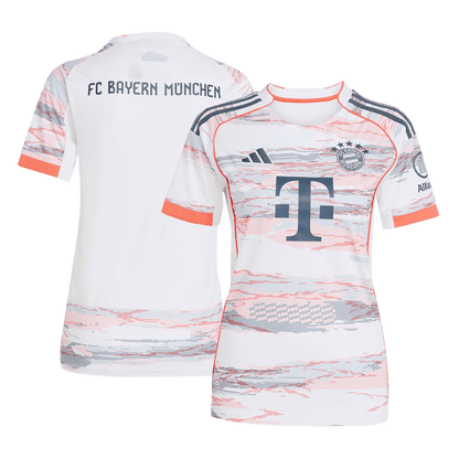 Bayern Munich Tröja 2025/26 Borta Vit Dam-11