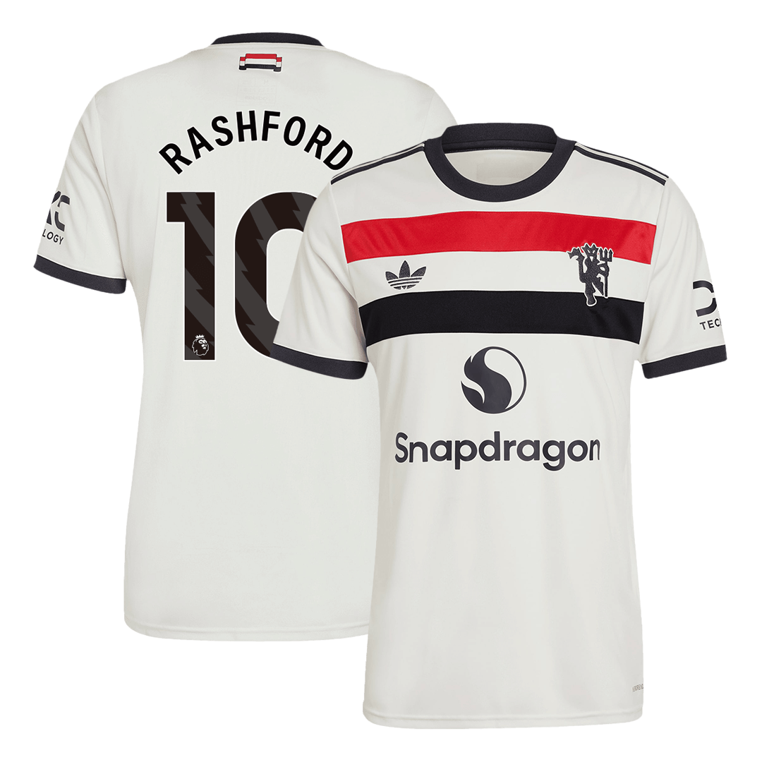 Manchester United Tröja RASHFORD #10 2024/25 Tredje Vit