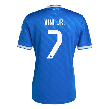 Real Madrid Tröja VINI JR. #7 2025/26 Tredje Blå-8