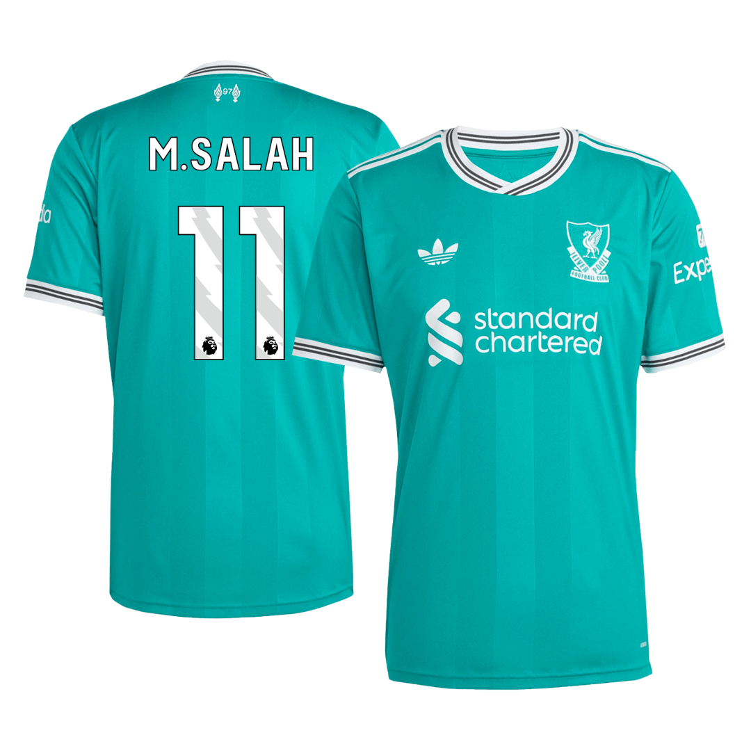 Liverpool Tröja M.SALAH #11 2025/26 Tredje Grön