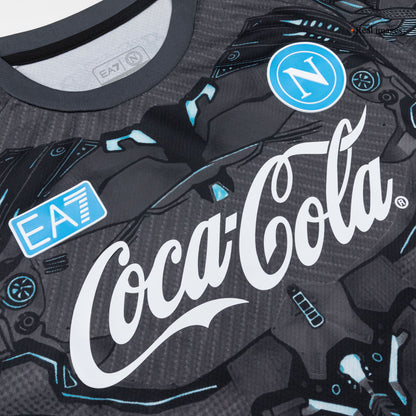 Napoli Tröja 2025/26 Före match Svart-5