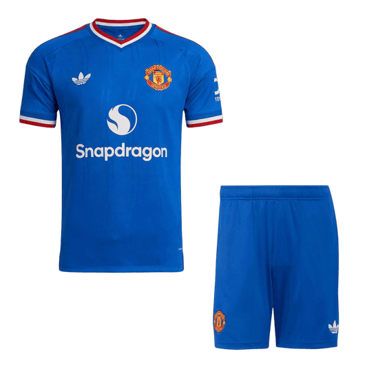 Manchester United Tröja Bortaställ 2026/27 Blå