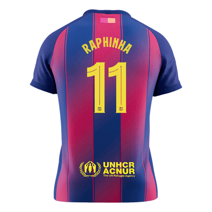 RAPHINHA #11 Barcelona Tröja 2025/26 Hemma Premium Röd & Blå - UCL-9