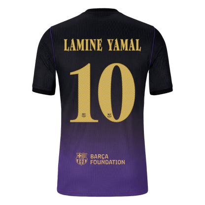 Barcelona Tröja LAMINE YAMAL #10 2026/27 Borta Autentisk Black/Purple - UCL-3
