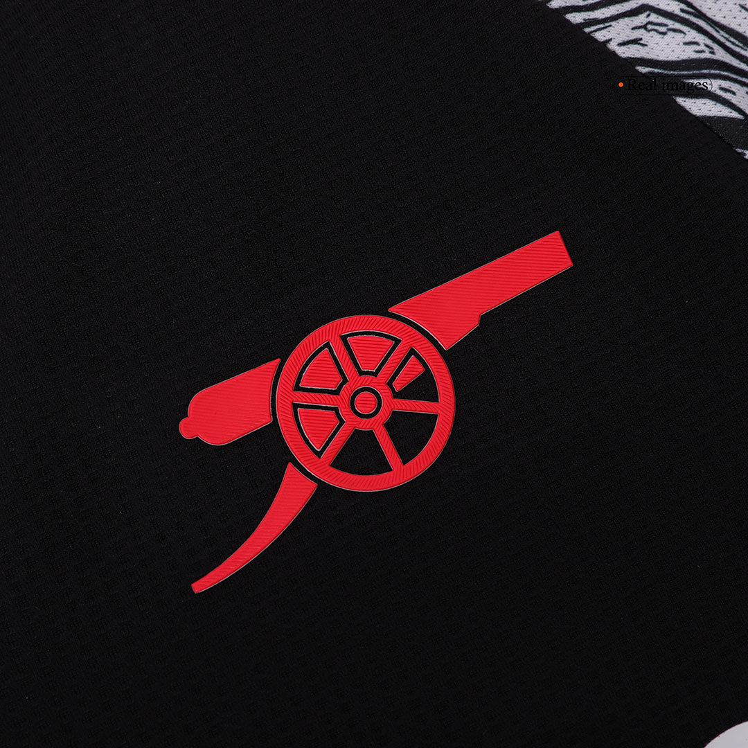 Arsenal Tröja ØDEGAARD #8 2024/25 Borta Svart-8