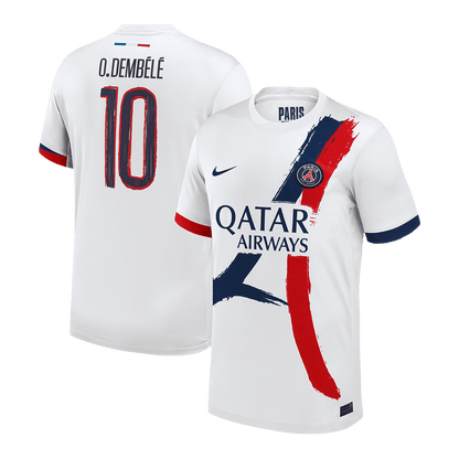 PSG Tröja O.DEMBÉLÉ #10 2025/26 Borta Vit - UCL