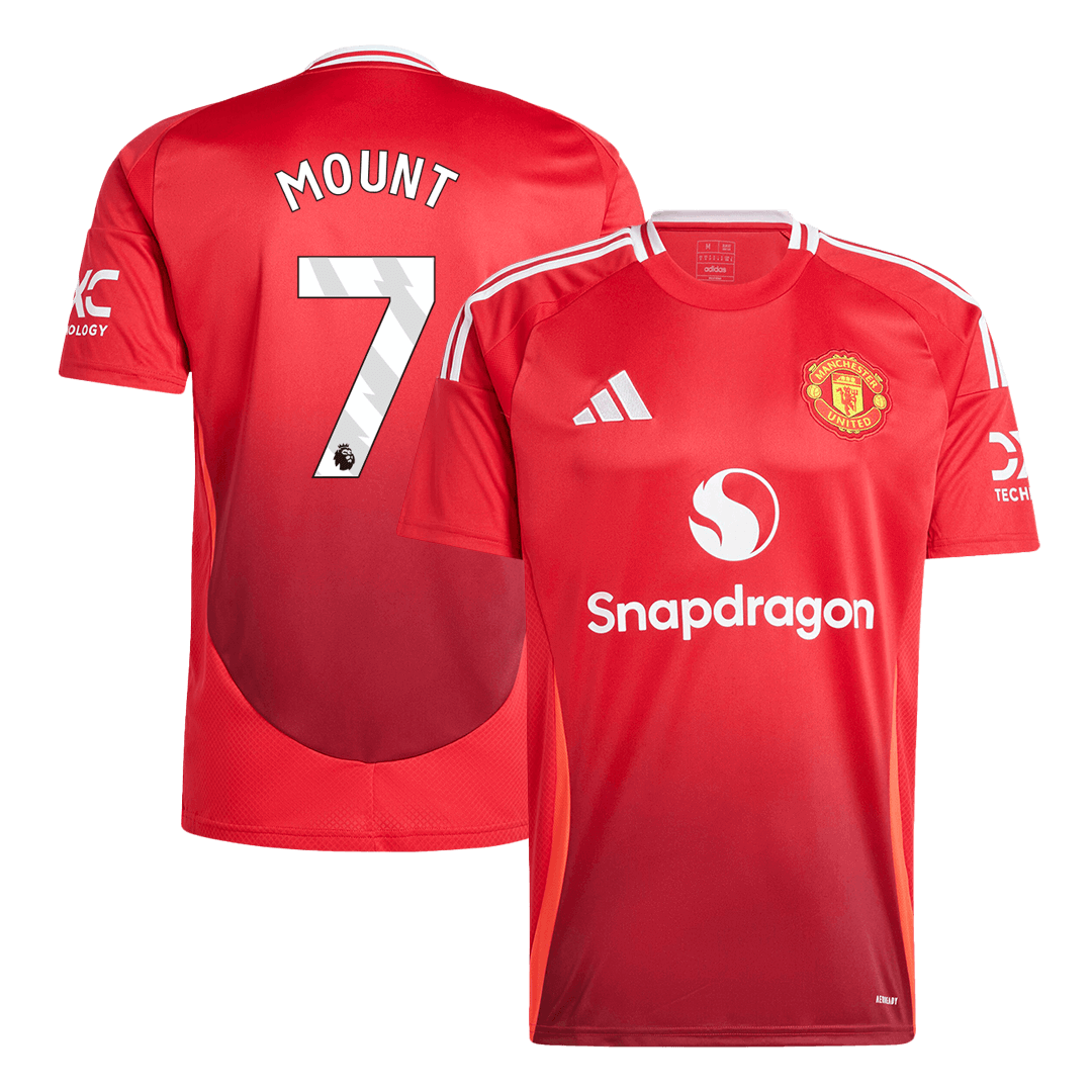 Manchester United Tröja MOUNT #7 2024/25 Hemma Röd