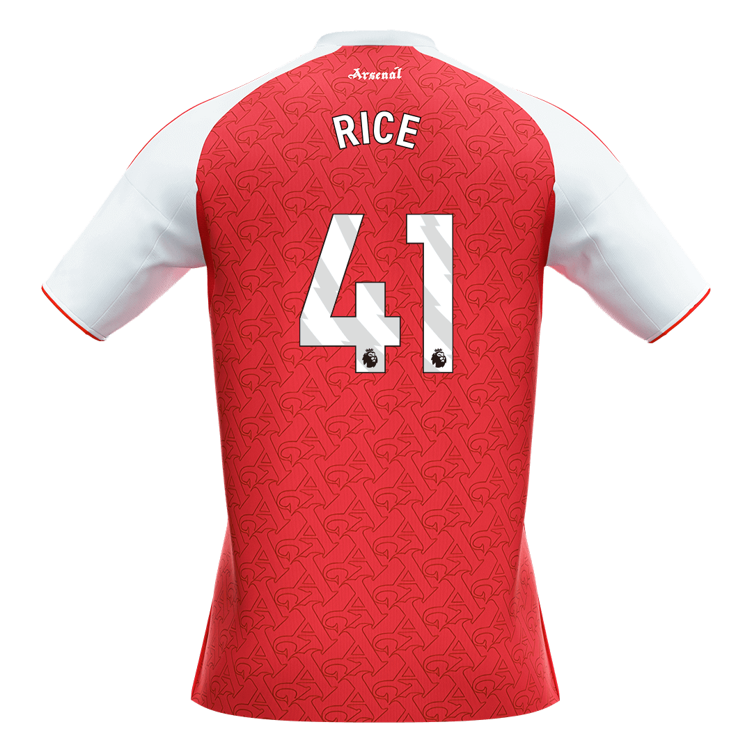 RICE #41 Arsenal Tröja 2025/26 Hemma Premium Röd