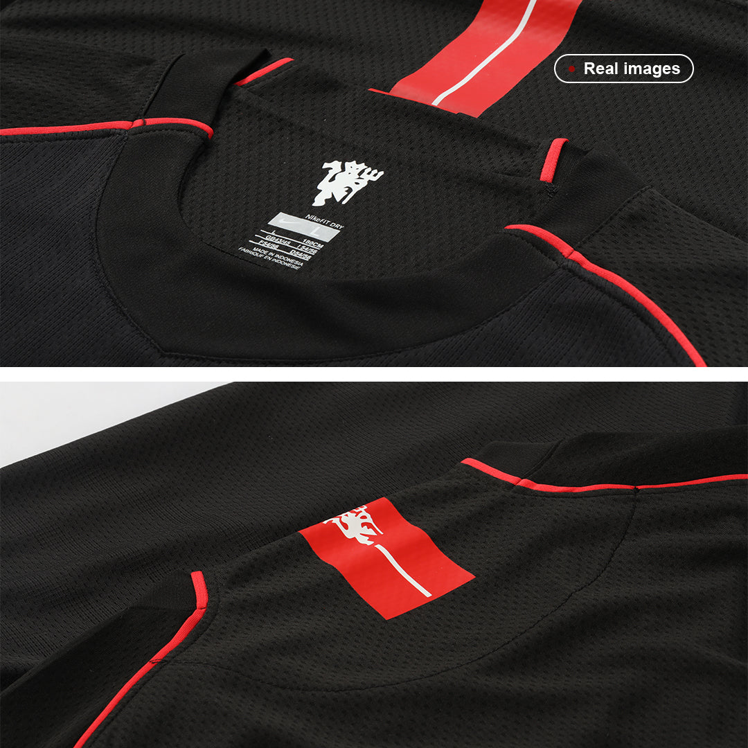 RONALDO #7 Manchester United Bortatröja 2007/08 Retro Tröja
 Svart