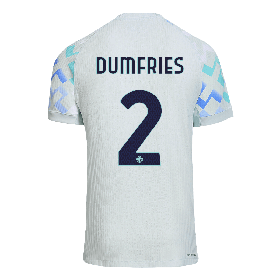 Inter Milan Tröja DUMFRIES #2 2025/26 Borta Autentisk Blå-9