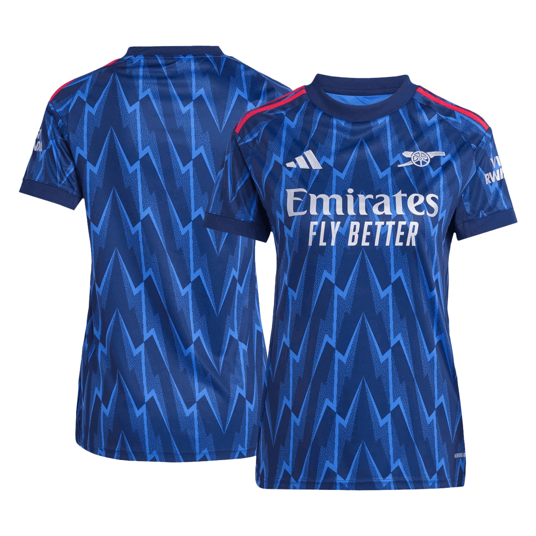 Arsenal Tröja 2025/26 Borta Blå Dam-9
