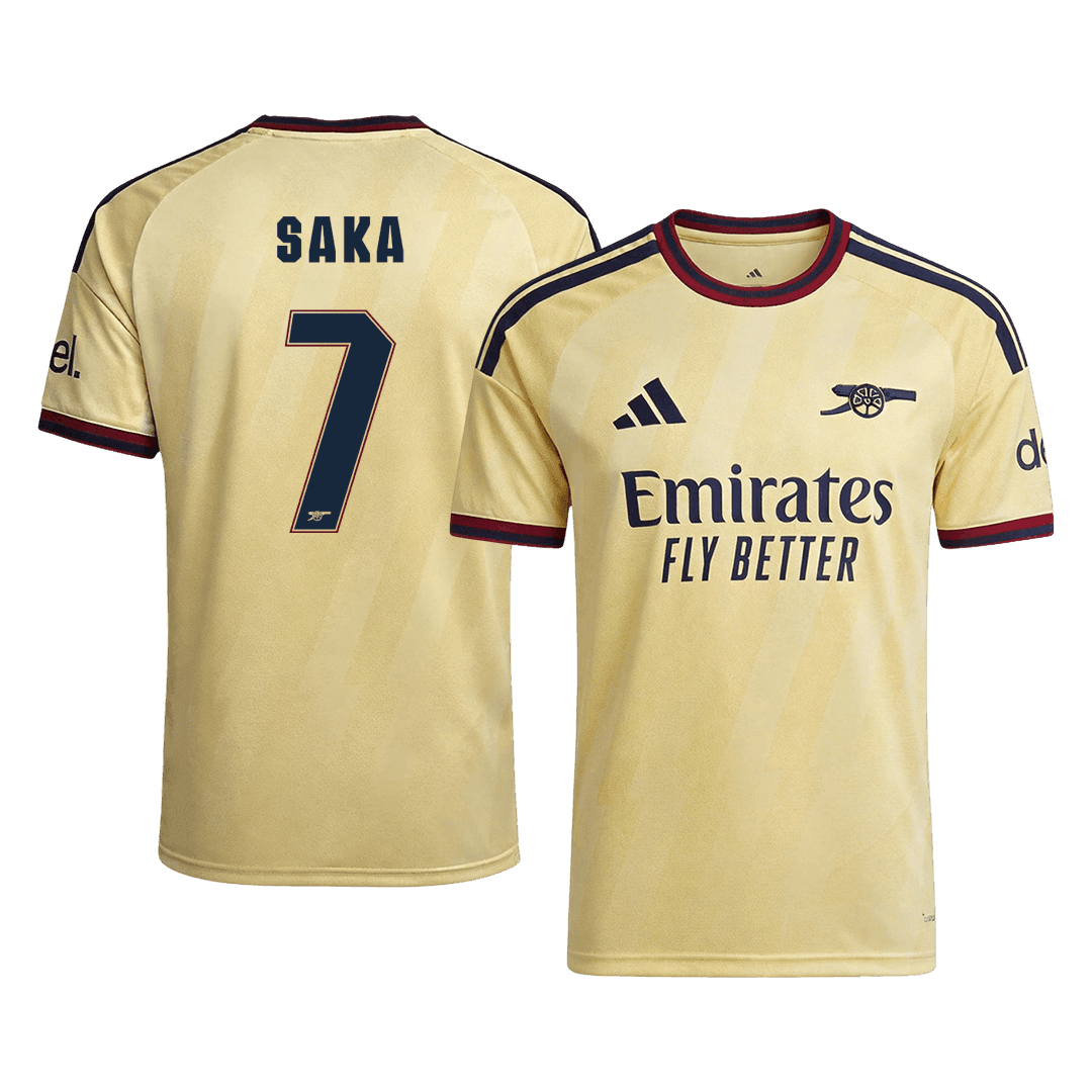 Arsenal Tröja SAKA #7 2026/27 Tredje Autentisk Gul - UCL