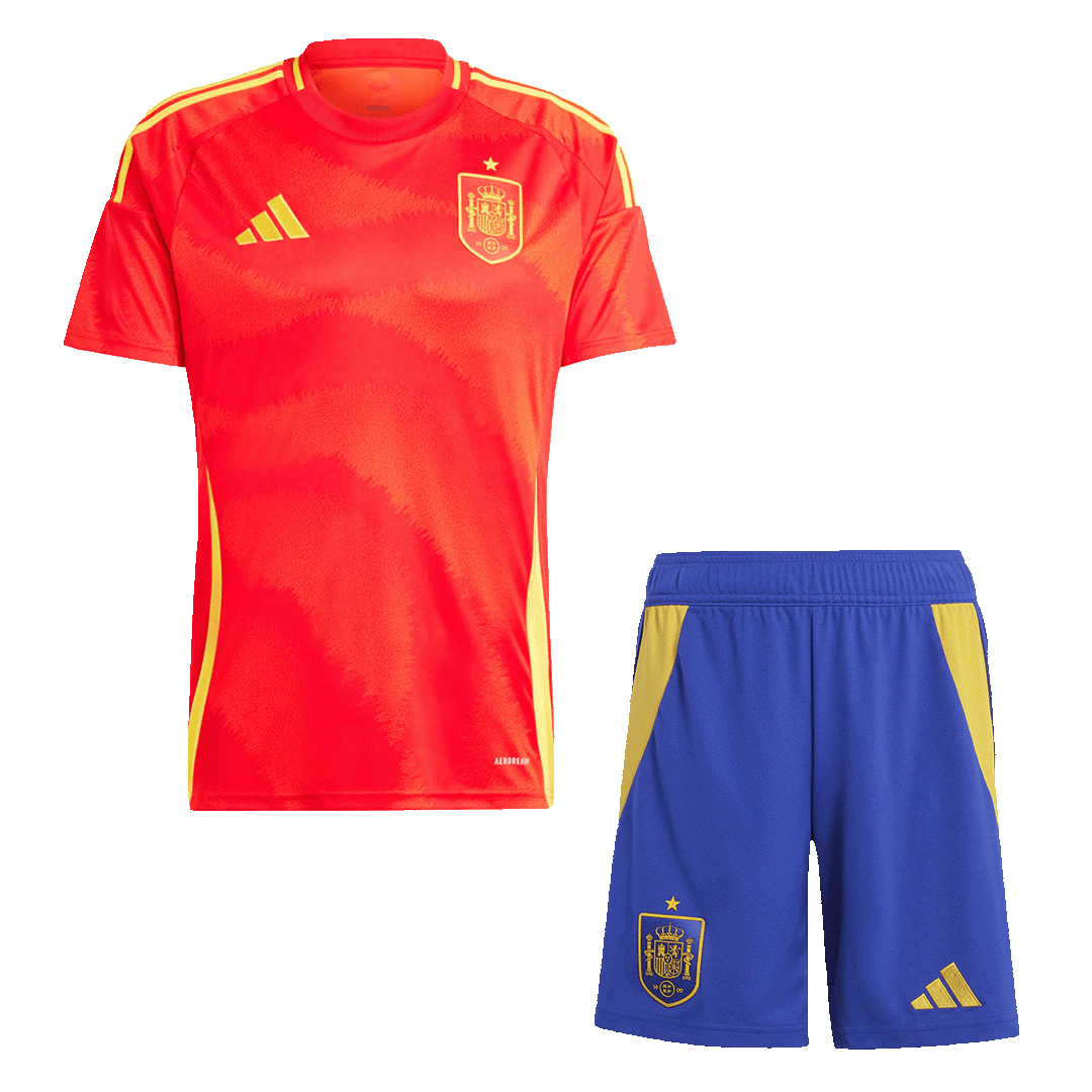 Spanien Tröja Hemmaställ Euro 2024 Röd