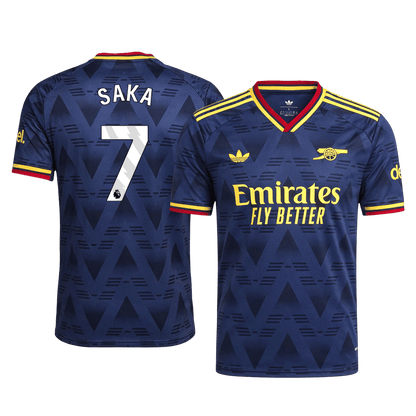 Arsenal Tröja SAKA #7 2026/27 Borta Autentisk Mörkblå