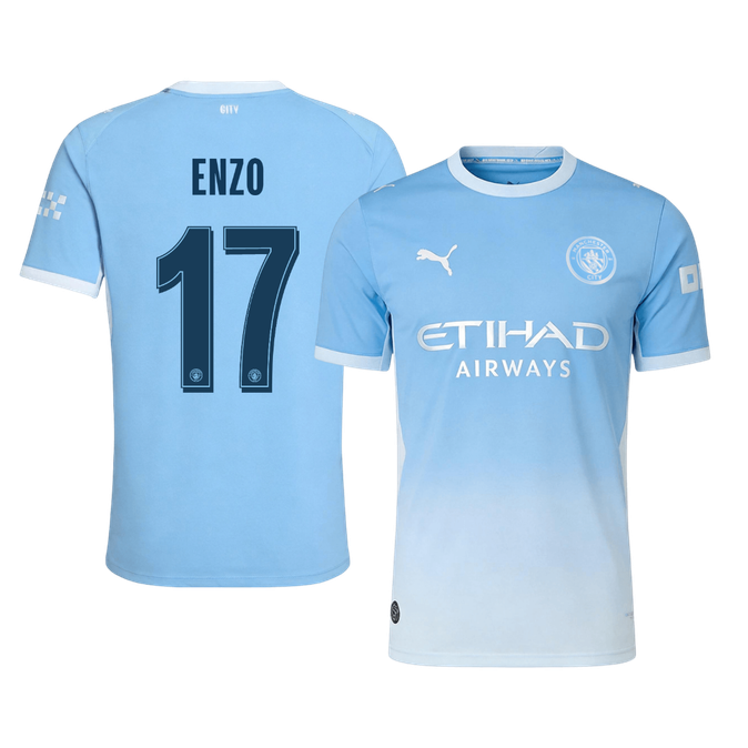 Manchester City Tröja ENZO #17 2026/27 Hemma Autentisk Blå - UCL