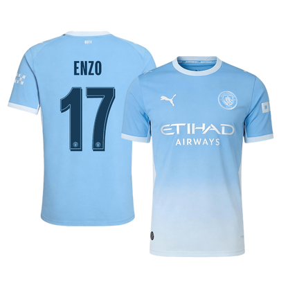 Manchester City Tröja ENZO #17 2026/27 Hemma Autentisk Blå - UCL