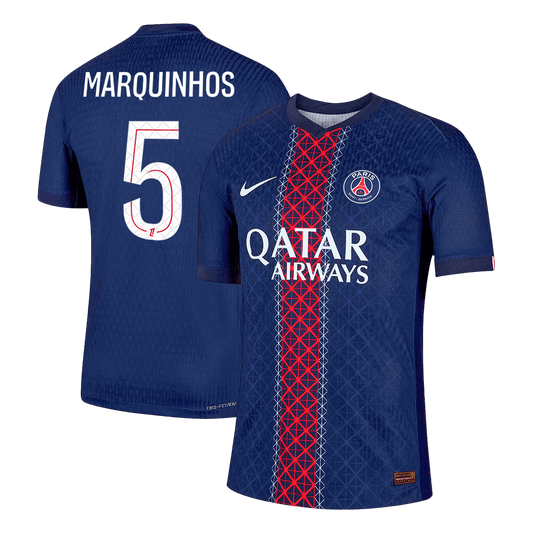PSG Tröja MARQUINHOS #5 2025/26 Hemma Mörkblå
