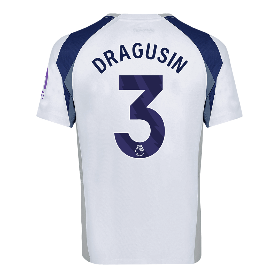 Tottenham Hotspur Tröja DRAGUSIN #3 2025/26 Hemma Vit-8