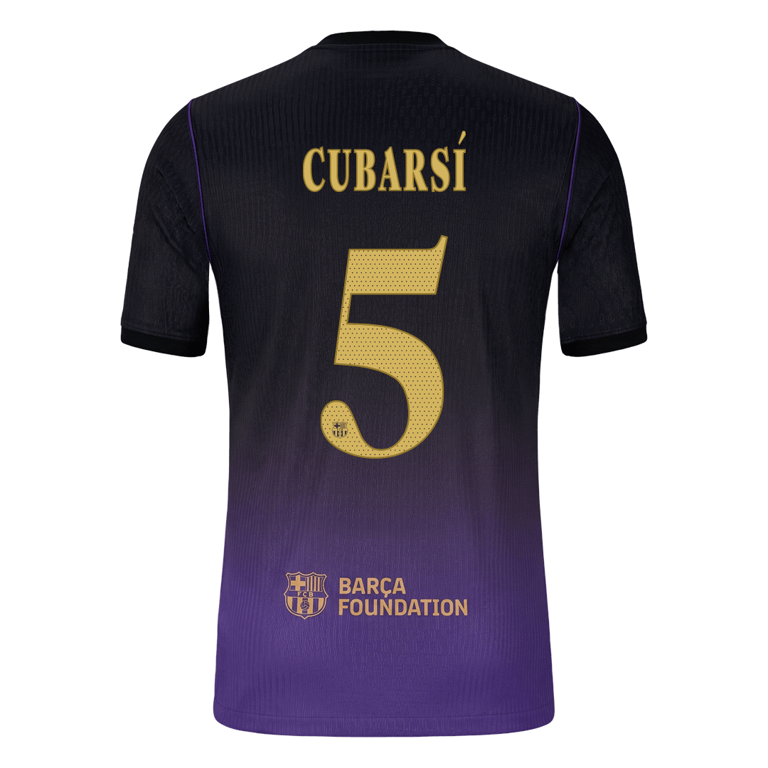 Barcelona Tröja CUBARSÍ #5 2026/27 Borta Autentisk Black/Purple - UCL-3