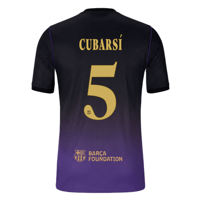 Barcelona Tröja CUBARSÍ #5 2026/27 Borta Autentisk Black/Purple - UCL-3