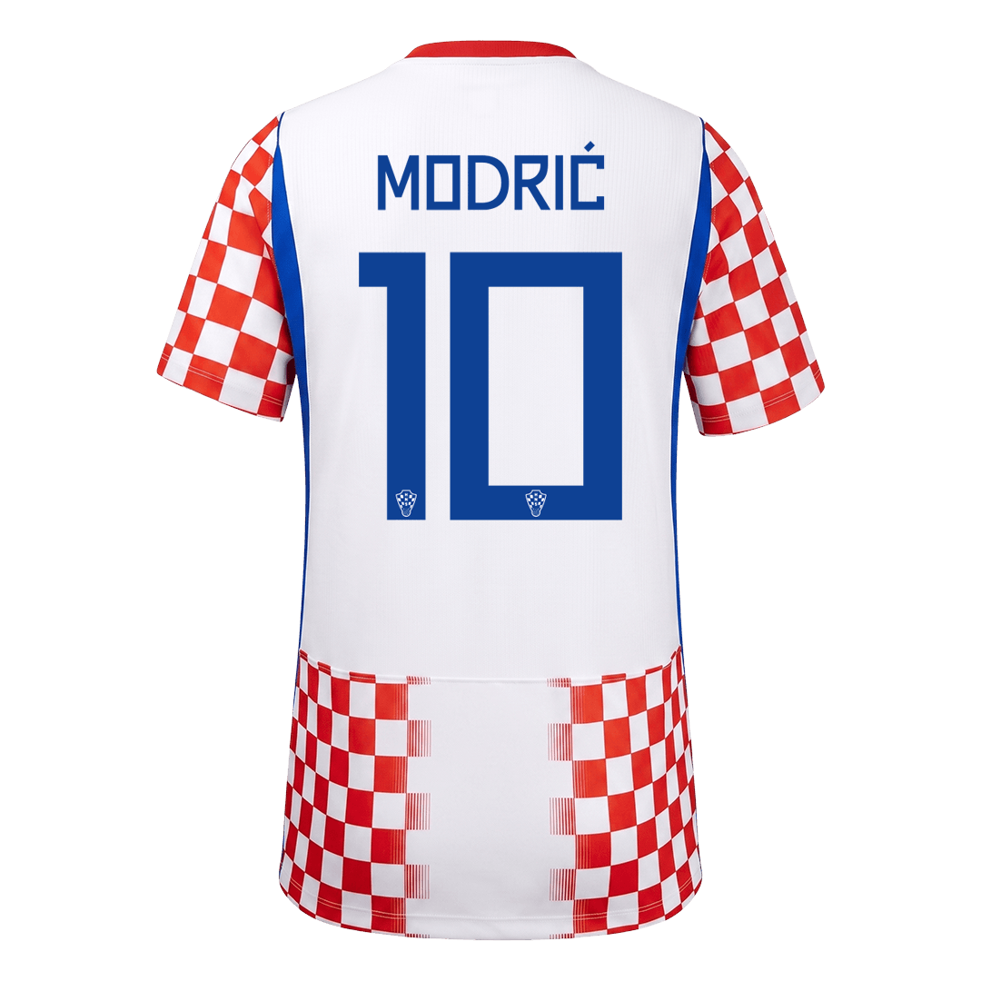 Kroatien Tröja MODRIĆ #10 2026 Hemma Röd & Vit