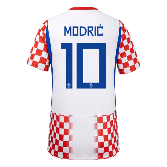 Kroatien Tröja MODRIĆ #10 2026 Hemma Röd & Vit-1