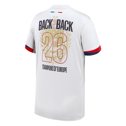 PSG Tröja Champions of Europe #26 2024/26 Borta Vit-3