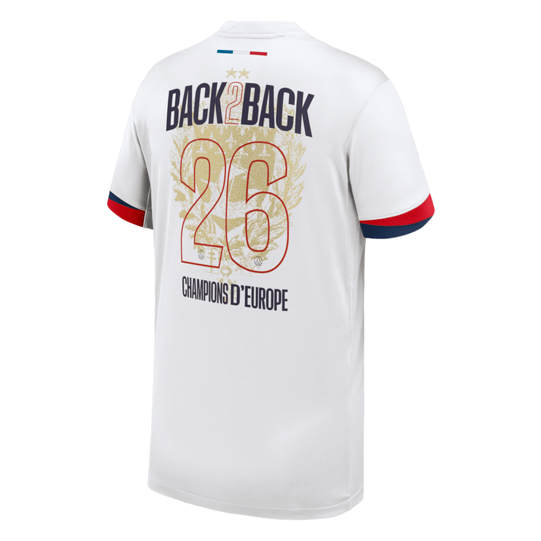 PSG Tröja Champions of Europe #26 2024/26 Borta Vit