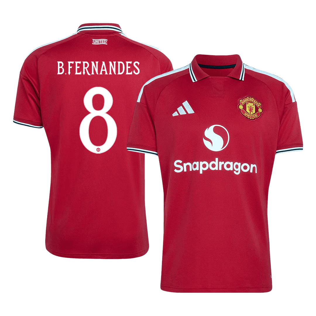 Manchester United Tröja B.FERNANDES #8 2026/27 Hemma Röd - UCL